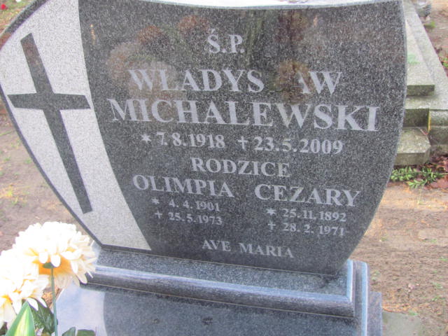 Olimpia Michalewska 1901 Szczaniec - Grobonet - Wyszukiwarka osób pochowanych