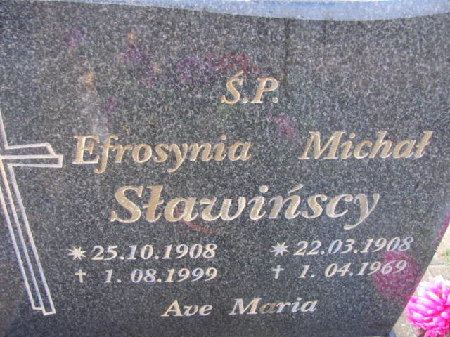 Michał Sławiński 1908 Szczaniec - Grobonet - Wyszukiwarka osób pochowanych