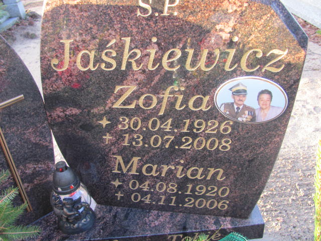 Marian Jaśkiewicz 1920 Szczaniec - Grobonet - Wyszukiwarka osób pochowanych