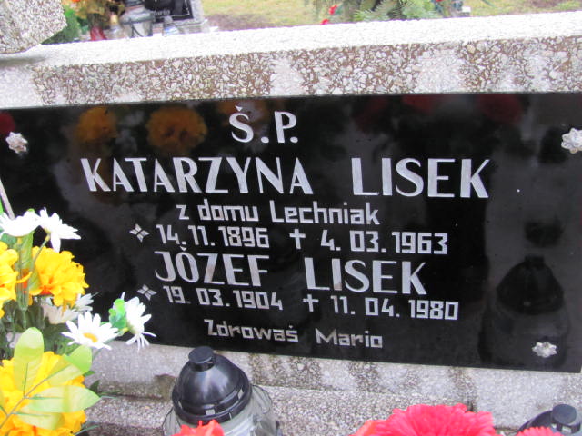 Katarzyna Lisek 1896 Szczaniec - Grobonet - Wyszukiwarka osób pochowanych