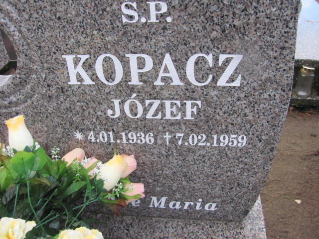 Józef Kopacz 1936 Szczaniec - Grobonet - Wyszukiwarka osób pochowanych