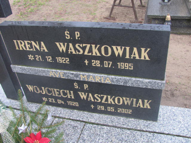 Irena Waszkowiak 1922 Szczaniec - Grobonet - Wyszukiwarka osób pochowanych