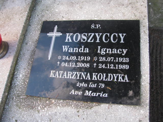 Ignacy Koszycki 1923 Szczaniec - Grobonet - Wyszukiwarka osób pochowanych