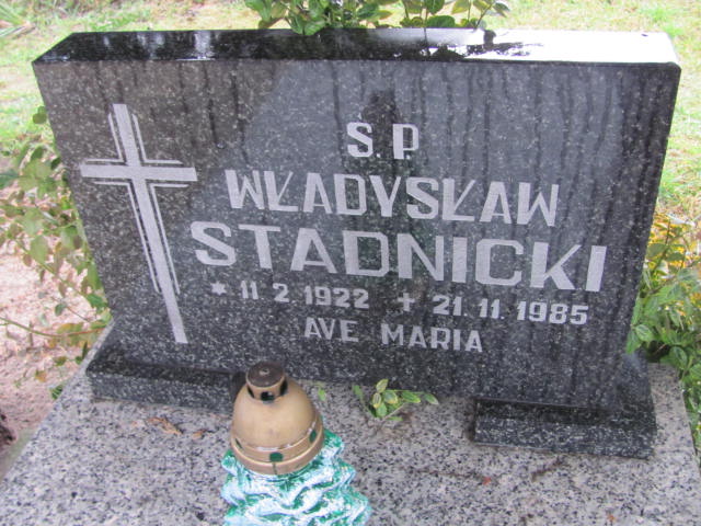 Władysław Stadnicki 1922 Szczaniec - Grobonet - Wyszukiwarka osób pochowanych