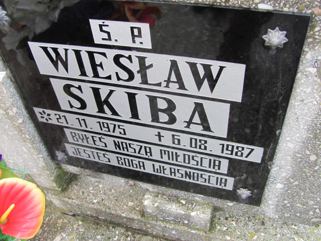 Wiesław Skiba 1975 Szczaniec - Grobonet - Wyszukiwarka osób pochowanych