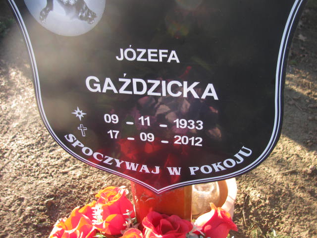 Józefa Gaździcka 1933 Szczaniec - Grobonet - Wyszukiwarka osób pochowanych