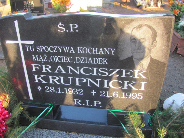 Franciszek Krupnicki 1932 Szczaniec - Grobonet - Wyszukiwarka osób pochowanych