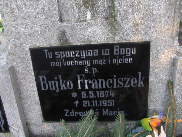 Franciszek Bujko 1874 Szczaniec - Grobonet - Wyszukiwarka osób pochowanych