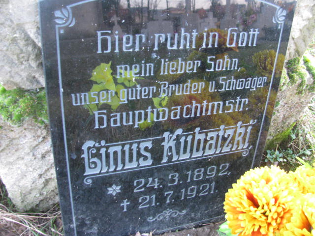 Ginus Kubatzki 1892 Szczaniec - Grobonet - Wyszukiwarka osób pochowanych