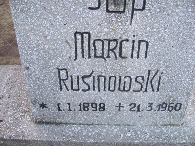 Marcin Rusinowski 1898 Szczaniec - Grobonet - Wyszukiwarka osób pochowanych